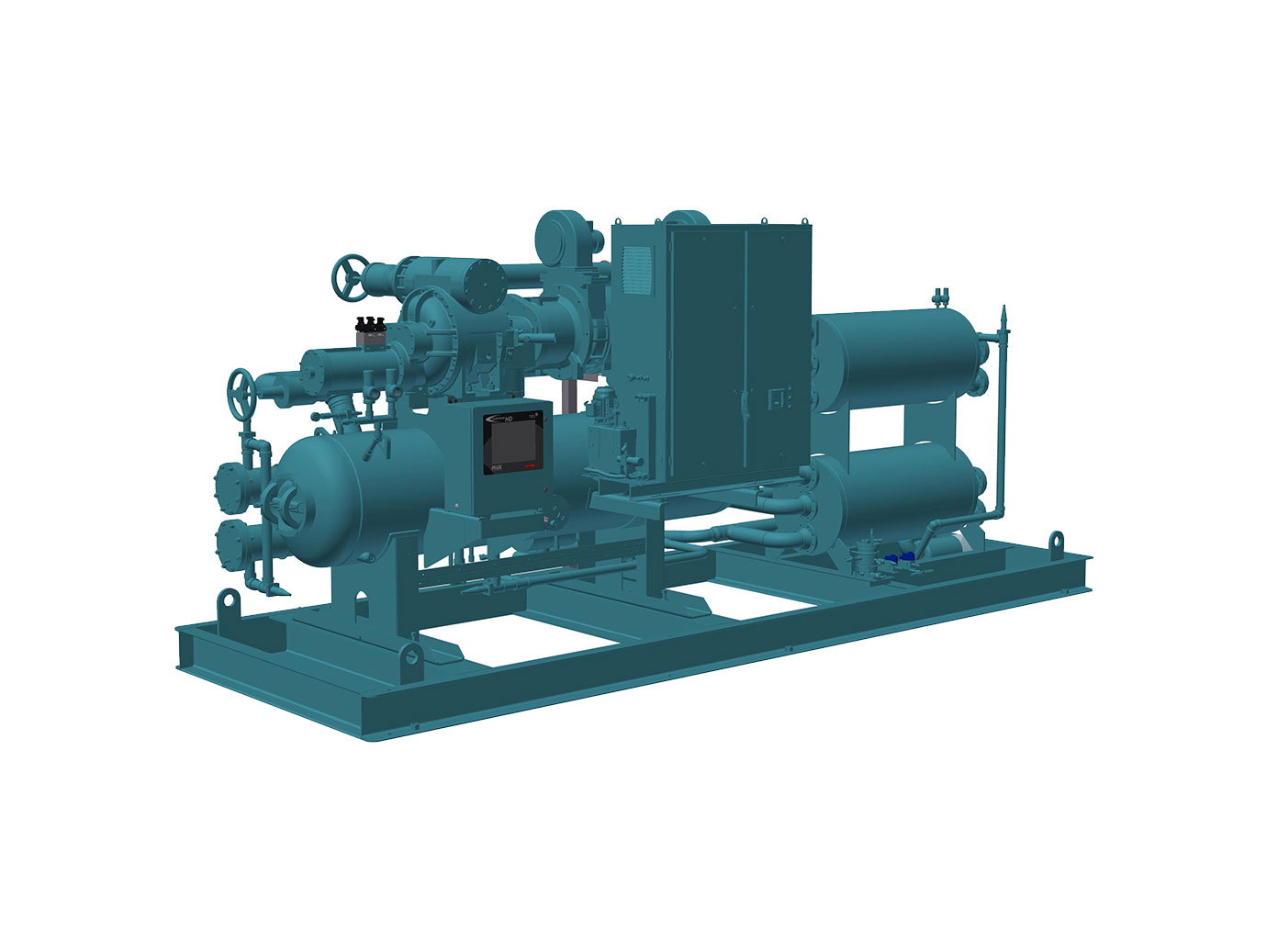 Chiller equipment for industrial refrigeration