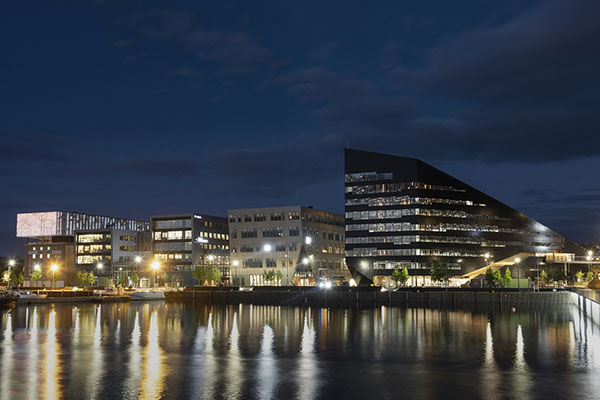 Waterfront cityscape of Oslo in Norway