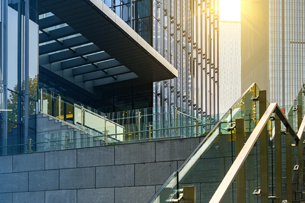 Exterior of an office campus